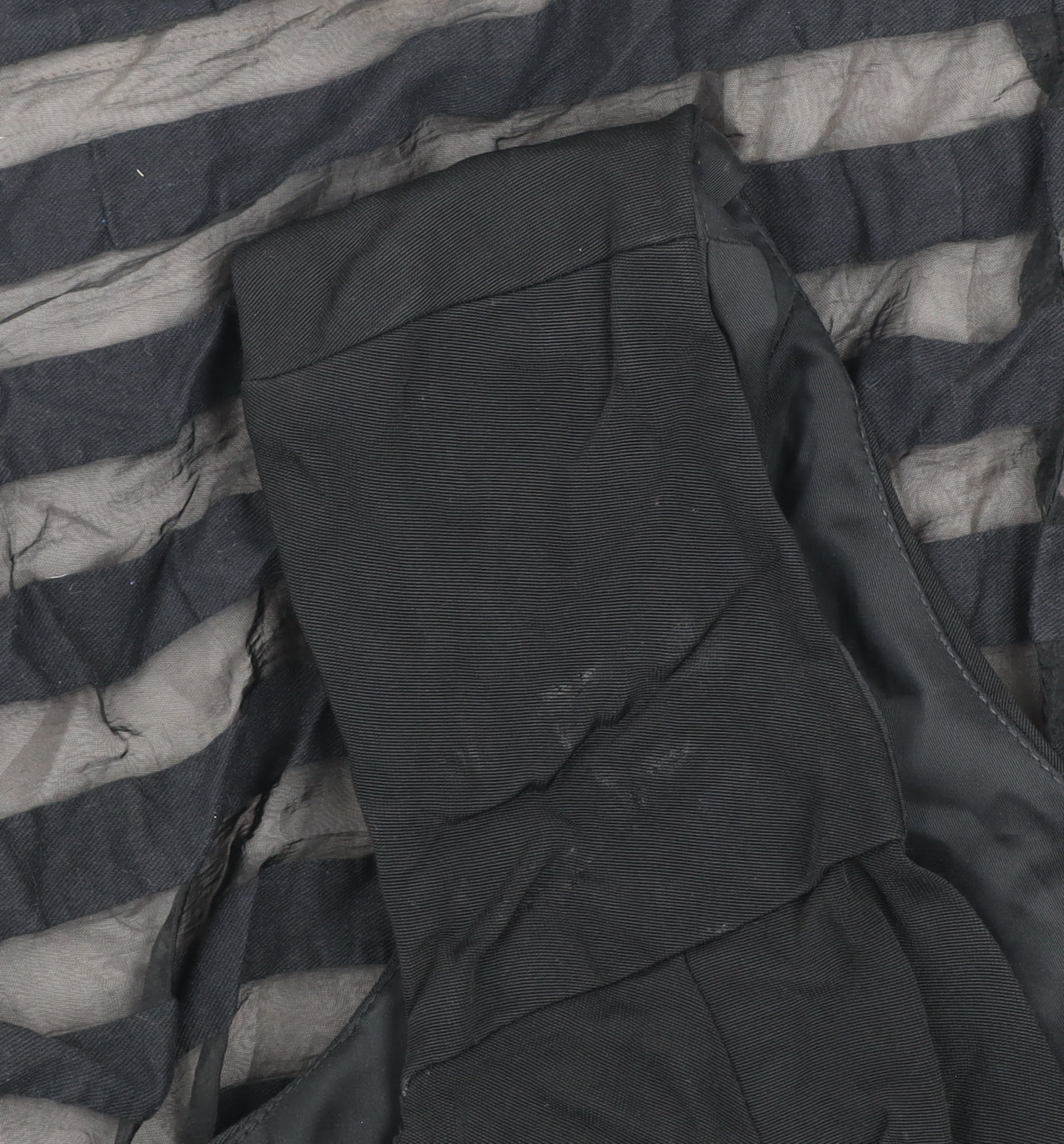 Coast Women’s Black Size 14 Fit & Flare Striped Knee Length Dress