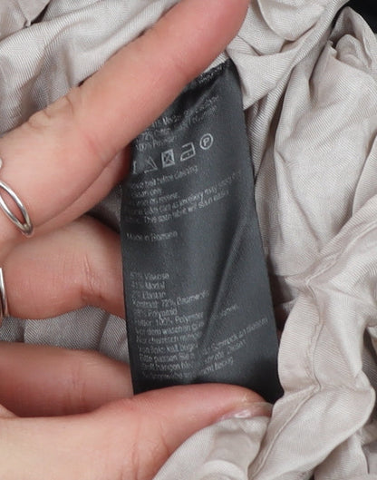 Coast Women’s Black Size 14 Fit & Flare Striped Knee Length Dress