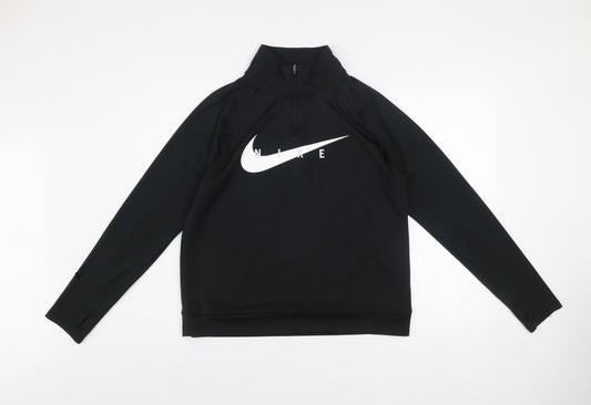 Mens UK Size M Nike Black Pullover Sweatshirt