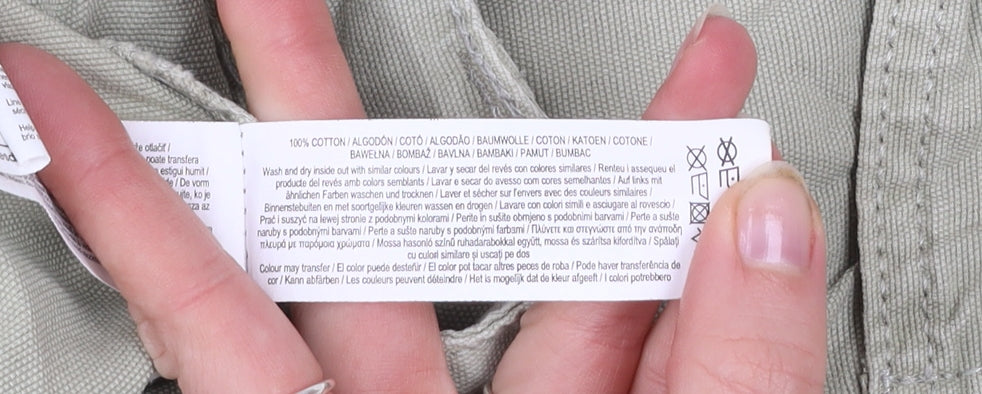 Primark Women’s Beige Cargo Trousers Size 14 Casual Cotton Pants