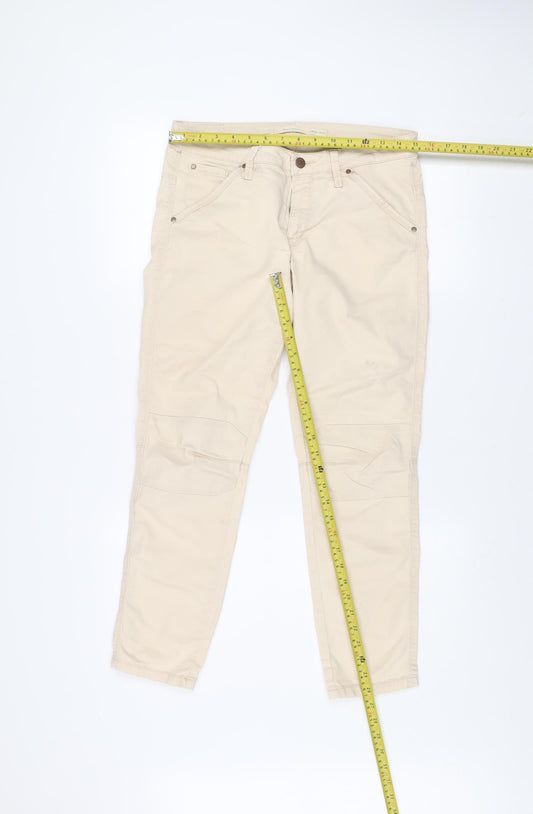 Womens UK Size 12 Part Two Regular Fit Cargo Beige Trousers