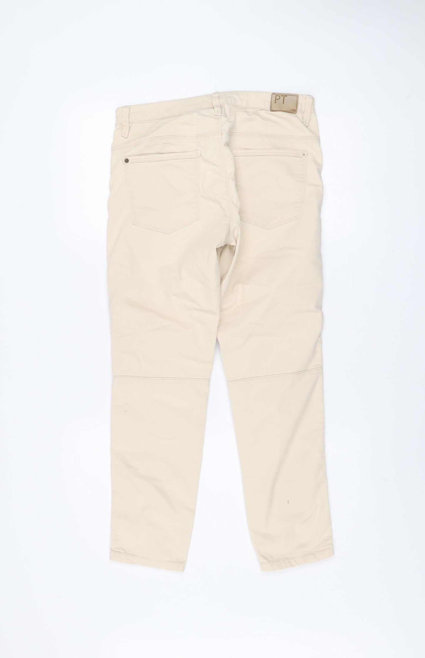 Womens UK Size 12 Part Two Regular Fit Cargo Beige Trousers