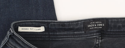 Jack & Jones Men's Blue Skinny Fit Jeans Size 32x30 Denim
