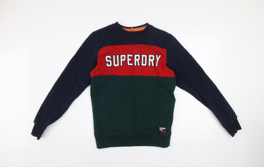 Mens UK Size S Superdry Multicoloured Pullover Sweatshirt