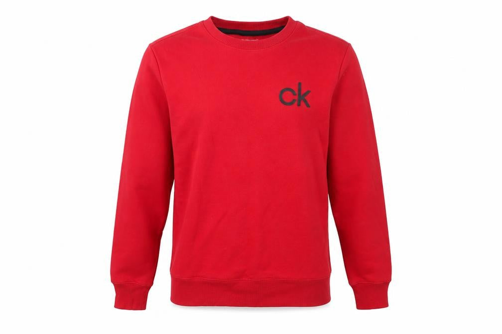 Mens UK Size XS Calvin Klein Red Pullover Sweatshirt