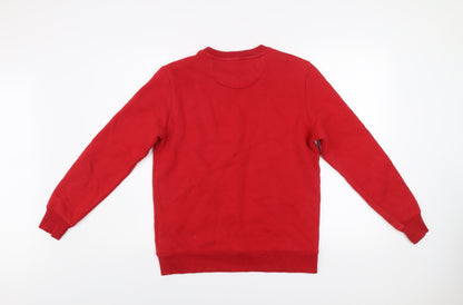Mens UK Size XS Calvin Klein Red Pullover Sweatshirt