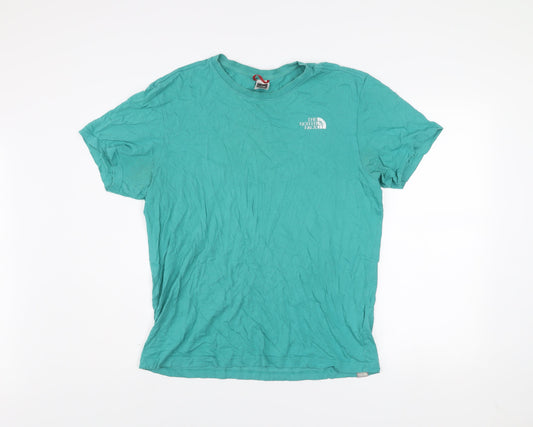 The North Face Men's Green Cotton Graphic Logo T-Shirt Size L
