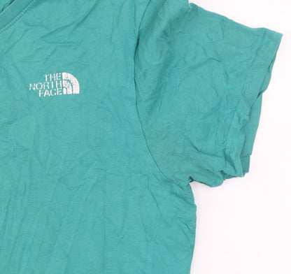 The North Face Men's Green Cotton Graphic Logo T-Shirt Size L