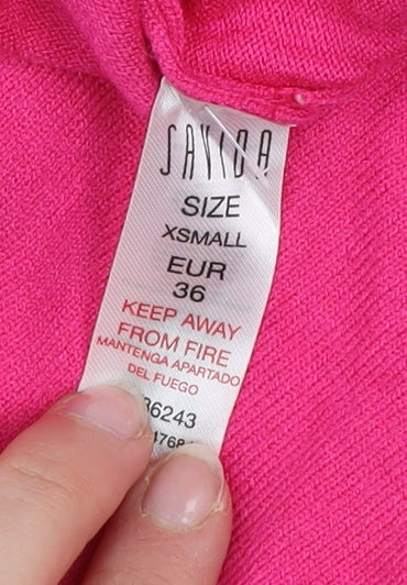 Womens UK Size XS Savida Pink Pullover Jumper