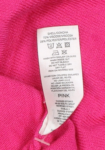 Womens UK Size XS Savida Pink Pullover Jumper