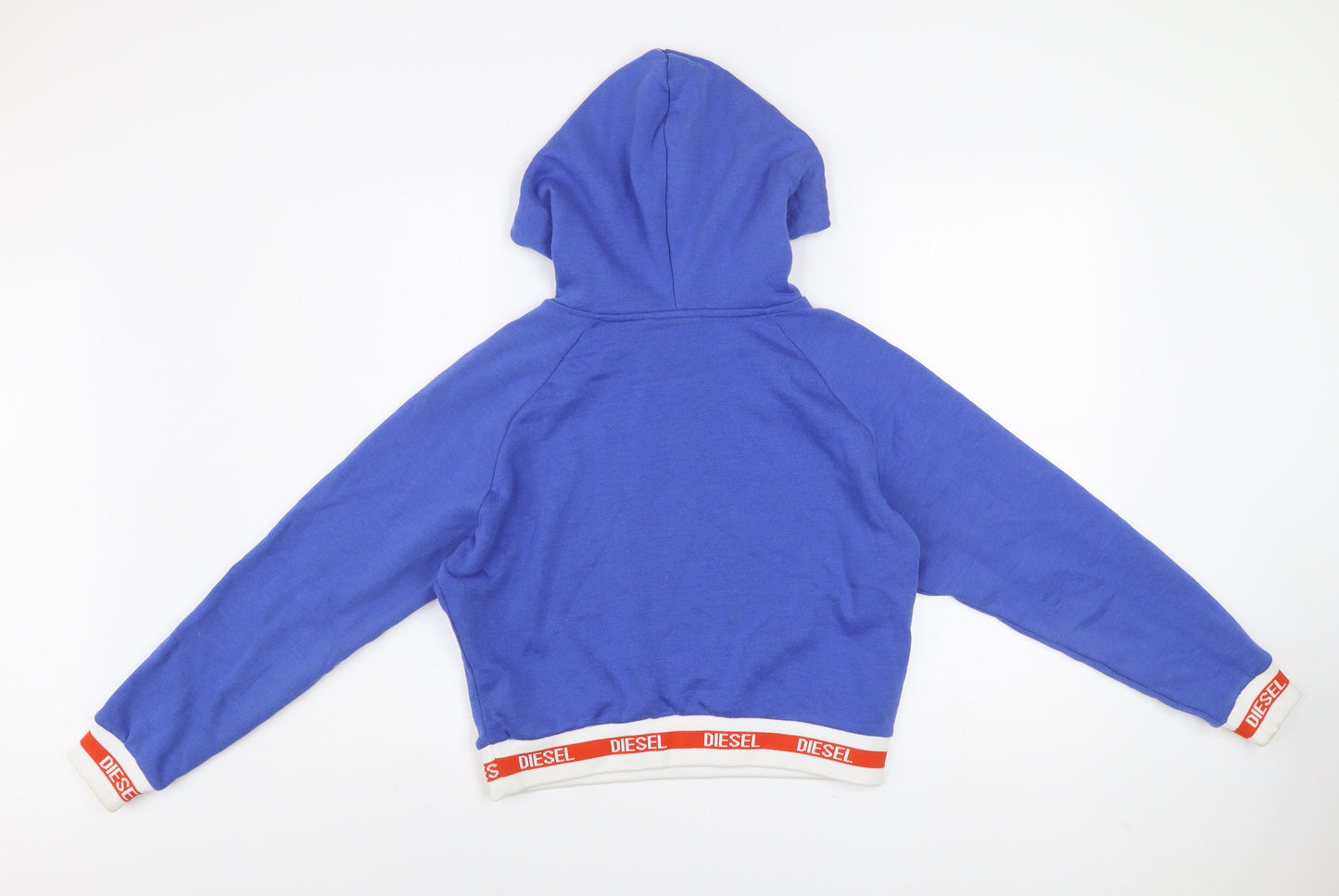 Womens UK Size XS Diesel Blue Pullover Hoodie
