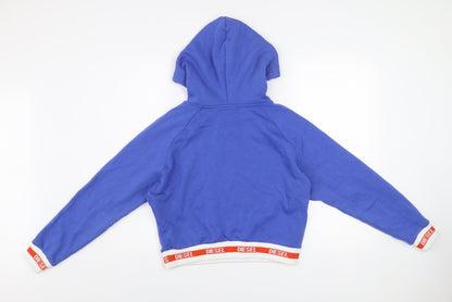 Womens UK Size XS Diesel Blue Pullover Hoodie