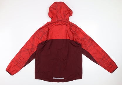 Mens UK Size M Russell Red Windbreaker Coat