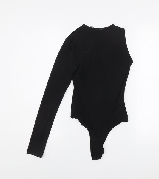 Womens UK Size 8 Boohoo Black Basic T-Shirt