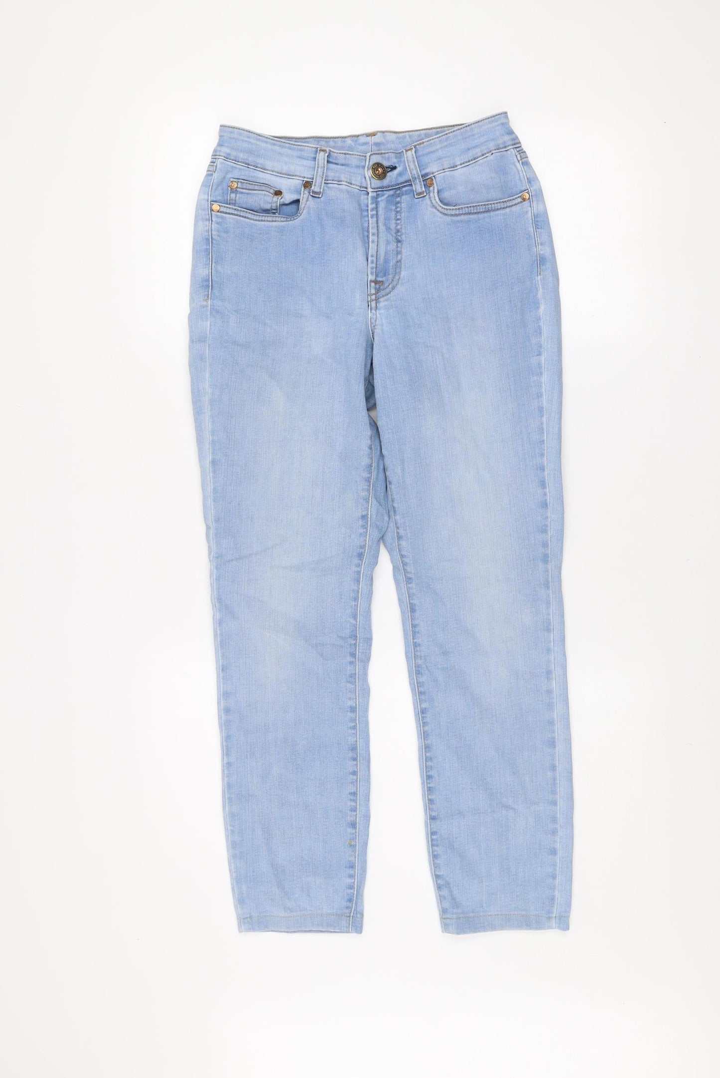 Womens UK Size 10 Jonny-Q Regular Fit Straight Blue Jeans