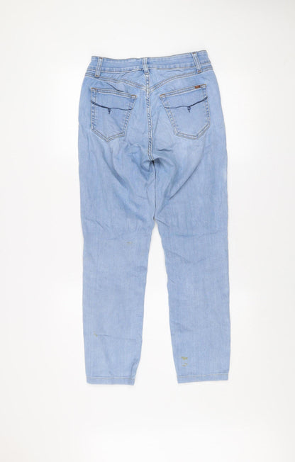 Womens UK Size 10 Jonny-Q Regular Fit Straight Blue Jeans