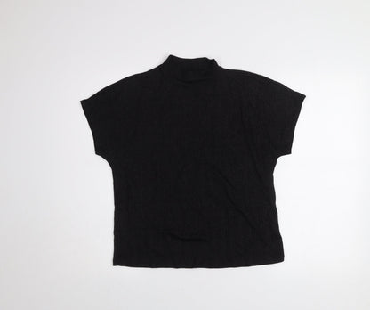 Womens UK Size XS Jacqueline de Yong Black Basic T-Shirt