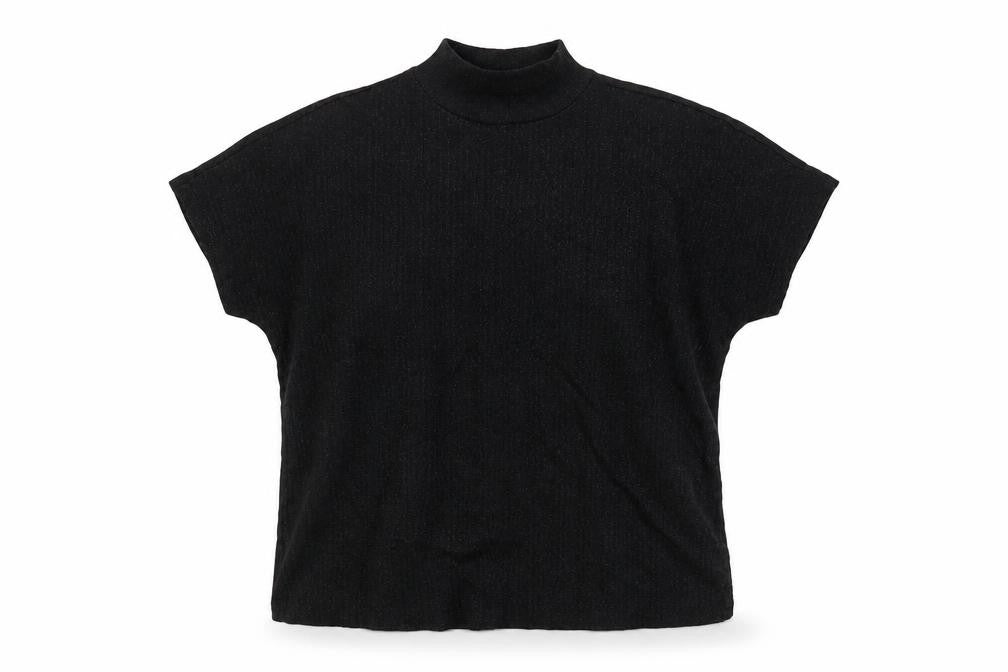 Womens UK Size XS Jacqueline de Yong Black Basic T-Shirt