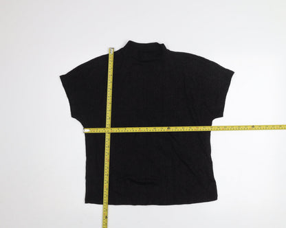 Womens UK Size XS Jacqueline de Yong Black Basic T-Shirt