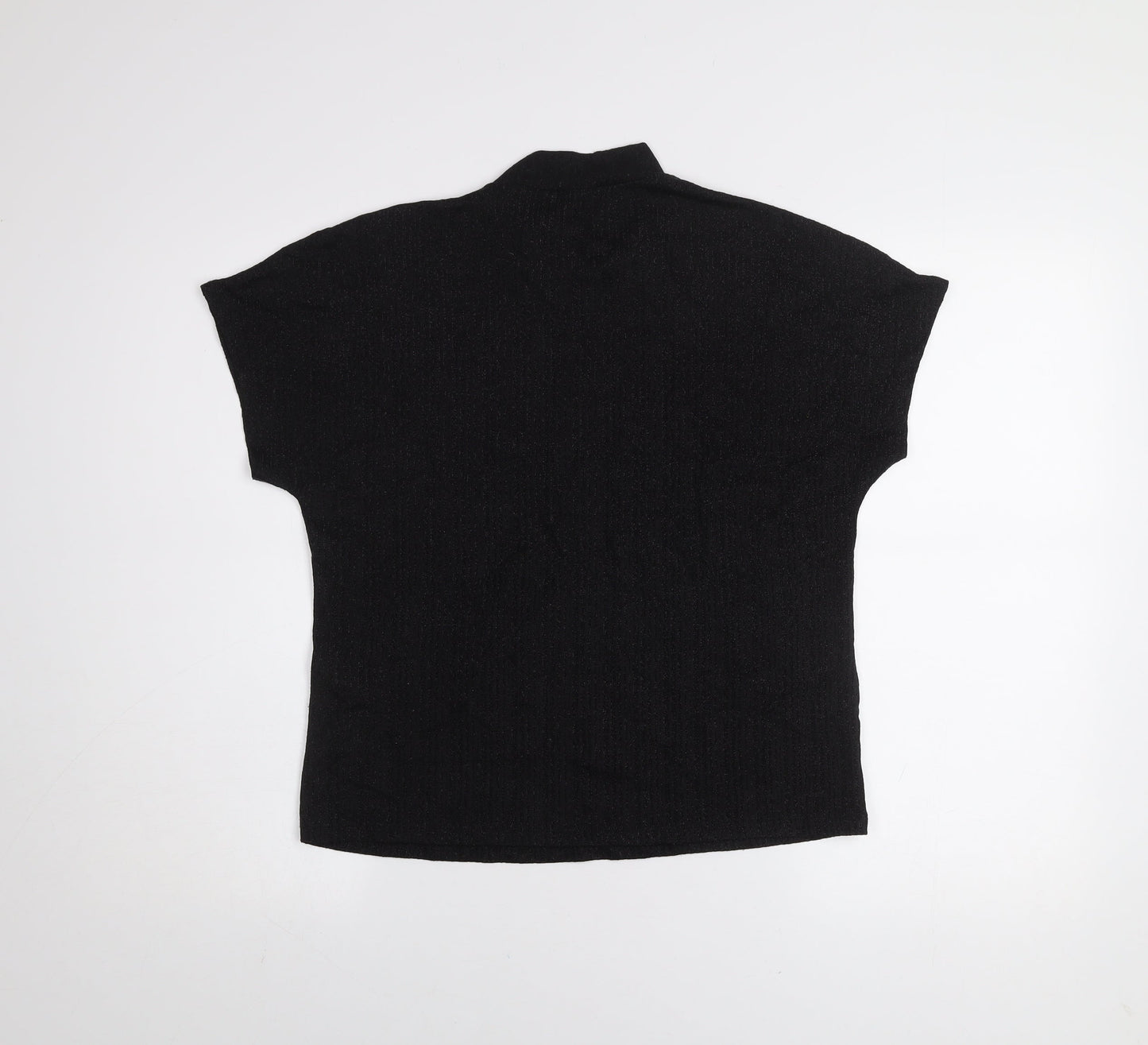 Womens UK Size XS Jacqueline de Yong Black Basic T-Shirt