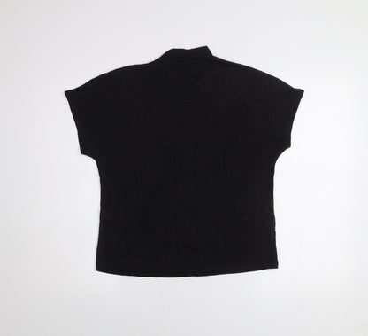 Womens UK Size XS Jacqueline de Yong Black Basic T-Shirt