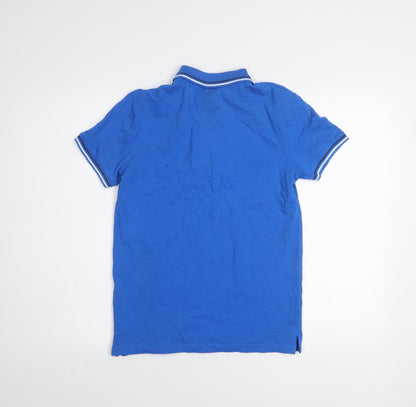Boys UK Size 11-12 Years Blue Zoo Blue Basic Polo