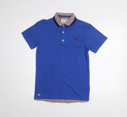 Boys UK Size 11-12 Years J Jeans Blue Basic Polo