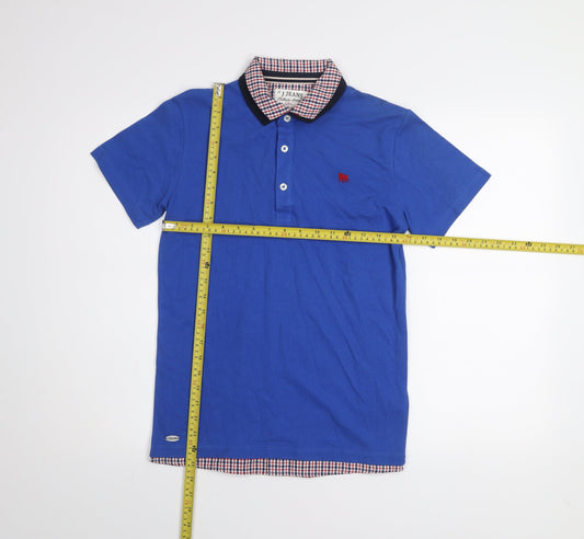 Boys UK Size 11-12 Years J Jeans Blue Basic Polo