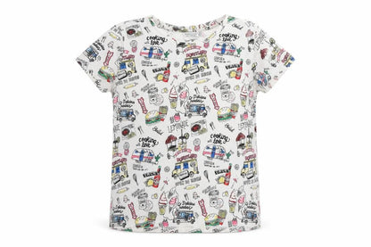 Girls UK Size 12 Years Bershka Multicoloured Basic T-Shirt