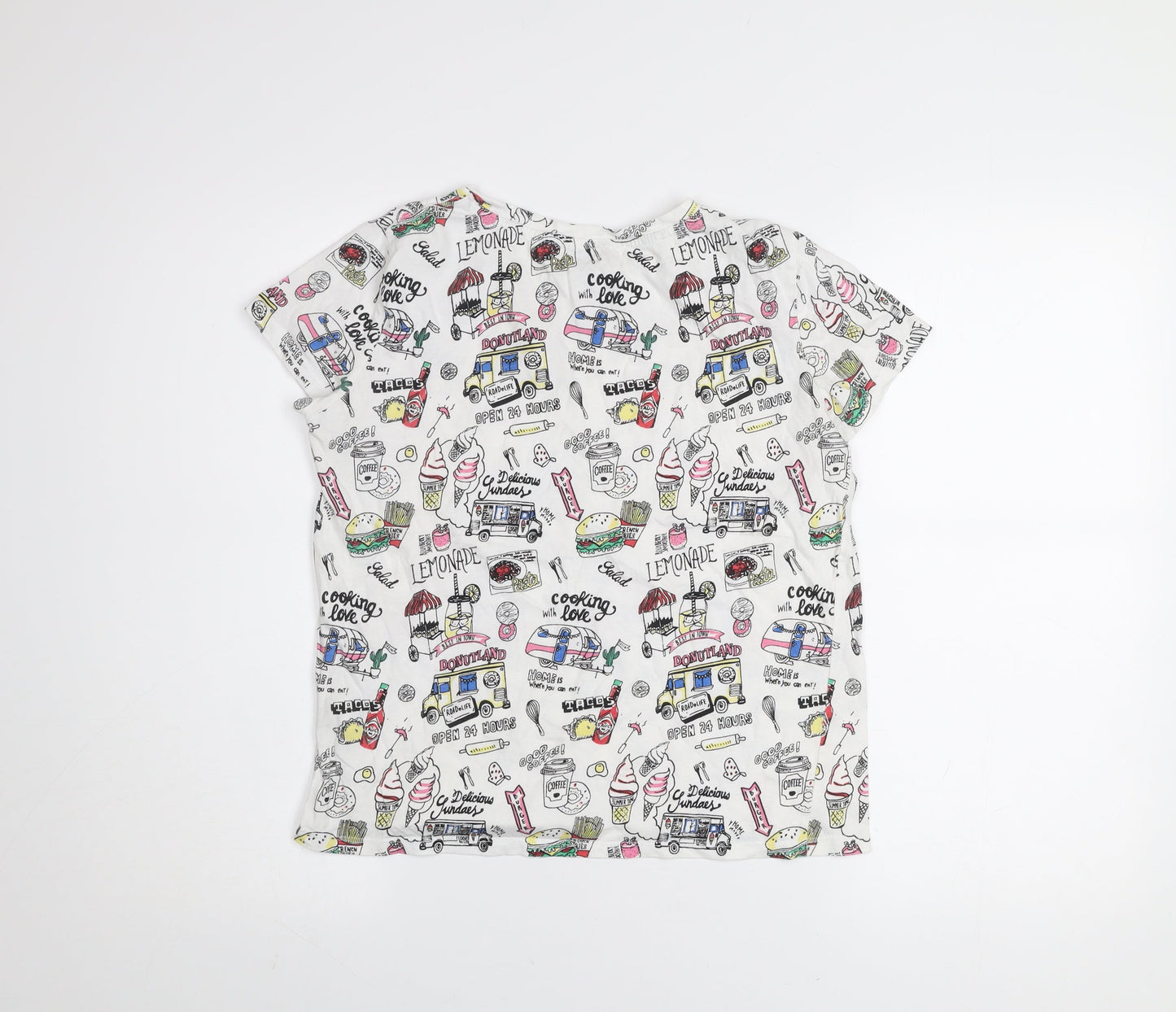 Girls UK Size 12 Years Bershka Multicoloured Basic T-Shirt