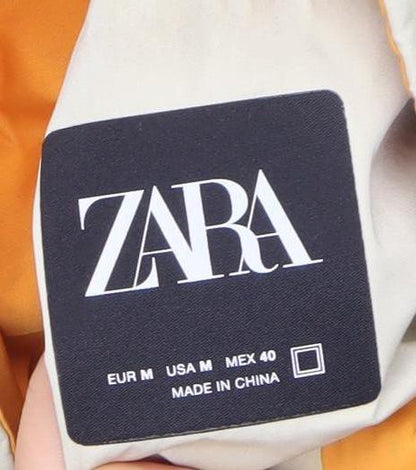 Womens UK Size 12 Zara Beige Parka Coat