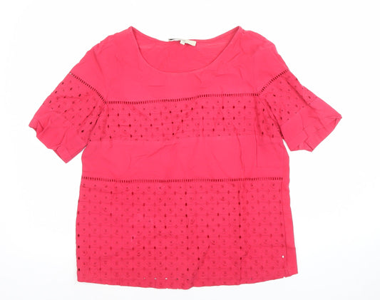 Womens UK Size 10 NEXT Pink Tunic Blouse