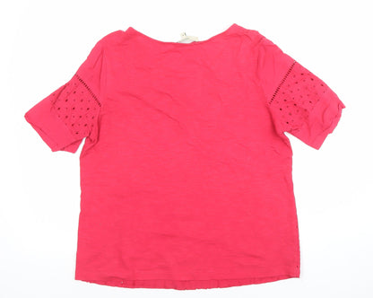Womens UK Size 10 NEXT Pink Tunic Blouse