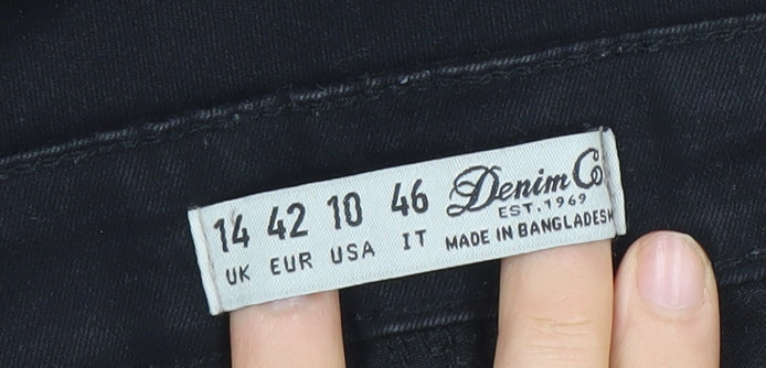 Denim Co Women’s Black Skinny Jeans Size 14