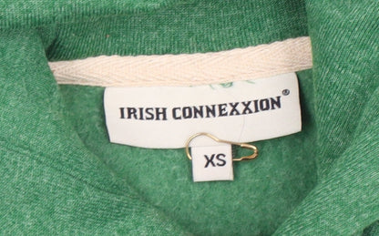 Mens UK Size XS Irish Connexxion Green Pullover Hoodie