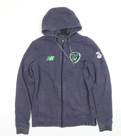 Mens UK Size S New Balance Blue Full Zip Hoodie