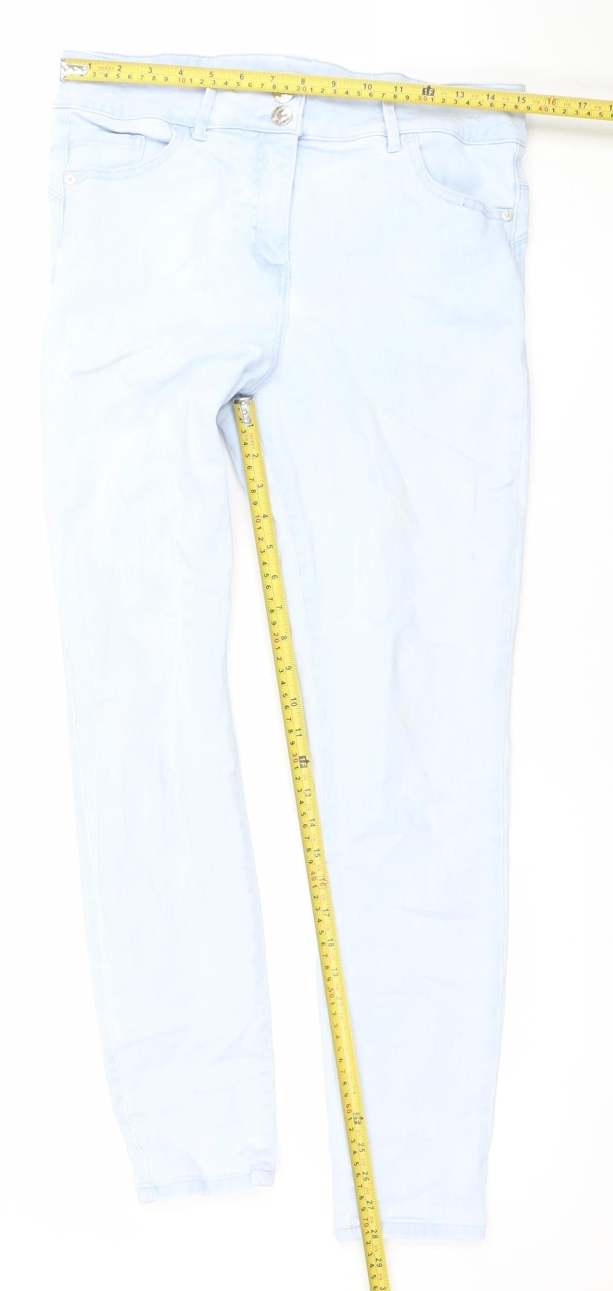 Next Women Light Blue Skinny High Rise Jeans Size 14 Regular