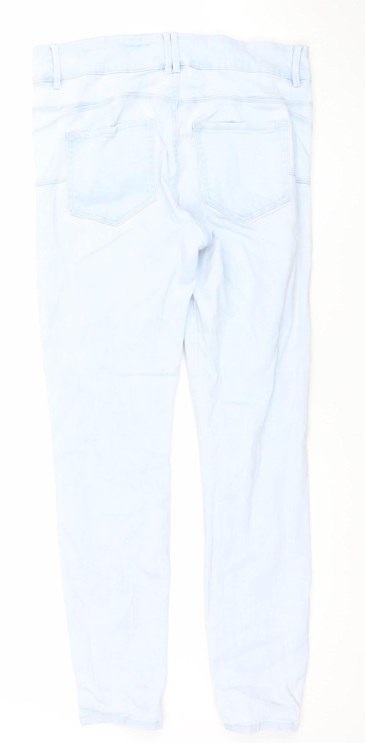 Next Women Light Blue Skinny High Rise Jeans Size 14 Regular