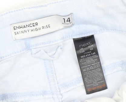 Next Women Light Blue Skinny High Rise Jeans Size 14 Regular