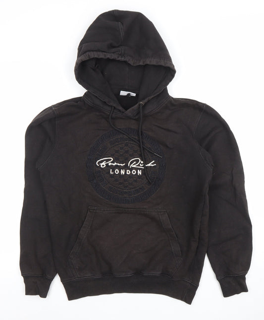 Womens UK Size S Born Rich Black Pullover Hoodie