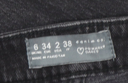 Womens UK Size 6 Primark Regular Fit Straight Black Jeans