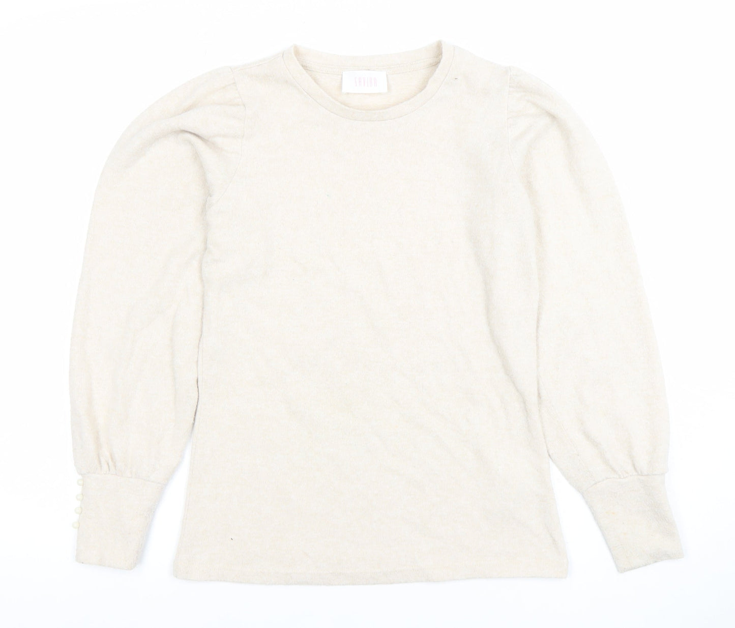 Womens UK Size XS Savida Beige Pullover Jumper