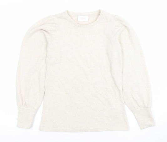 Womens UK Size XS Savida Beige Pullover Jumper