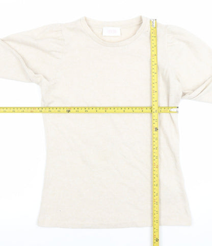 Womens UK Size XS Savida Beige Pullover Jumper