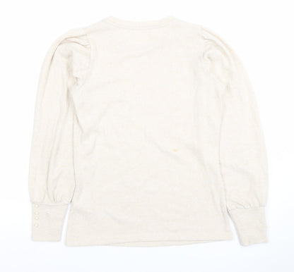 Womens UK Size XS Savida Beige Pullover Jumper