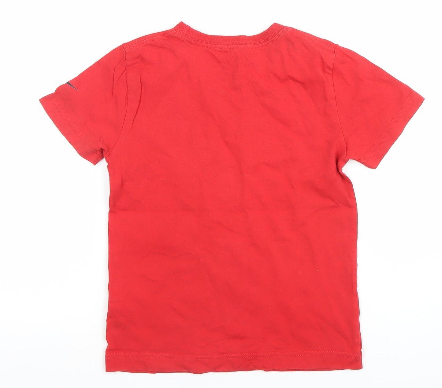 Boys UK Size 6-7 Years Nike Red Basic T-Shirt