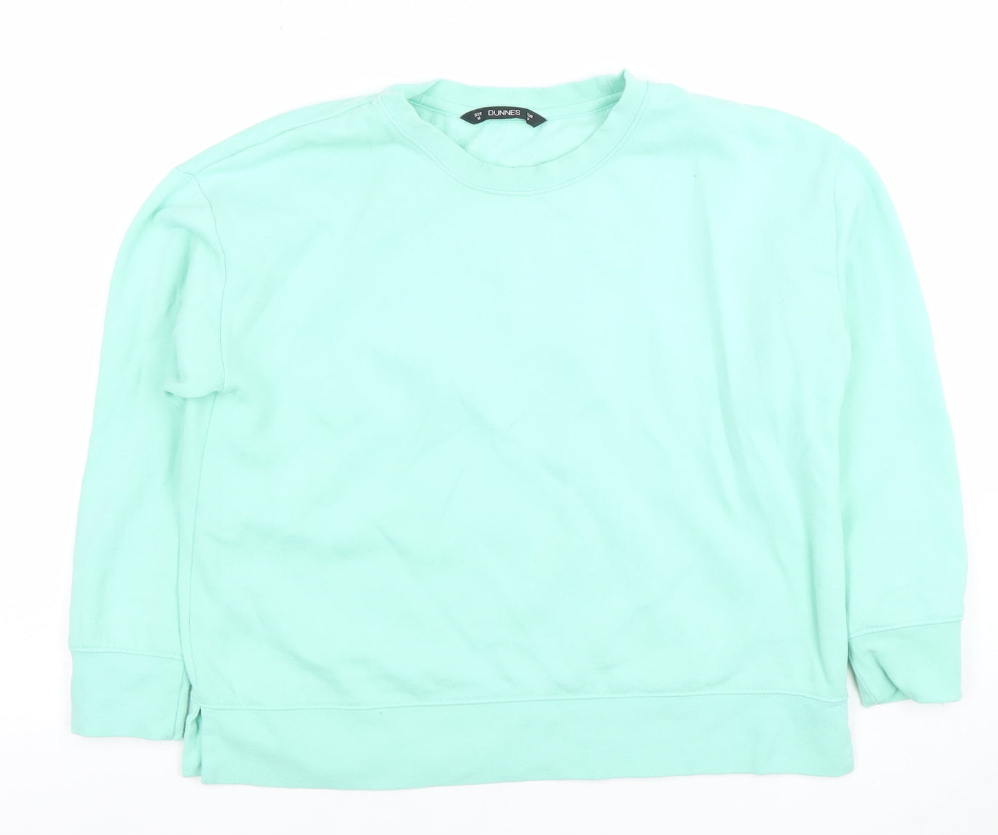 Dunnes Women Mint Green Crew Neck Pullover Sweatshirt Size M