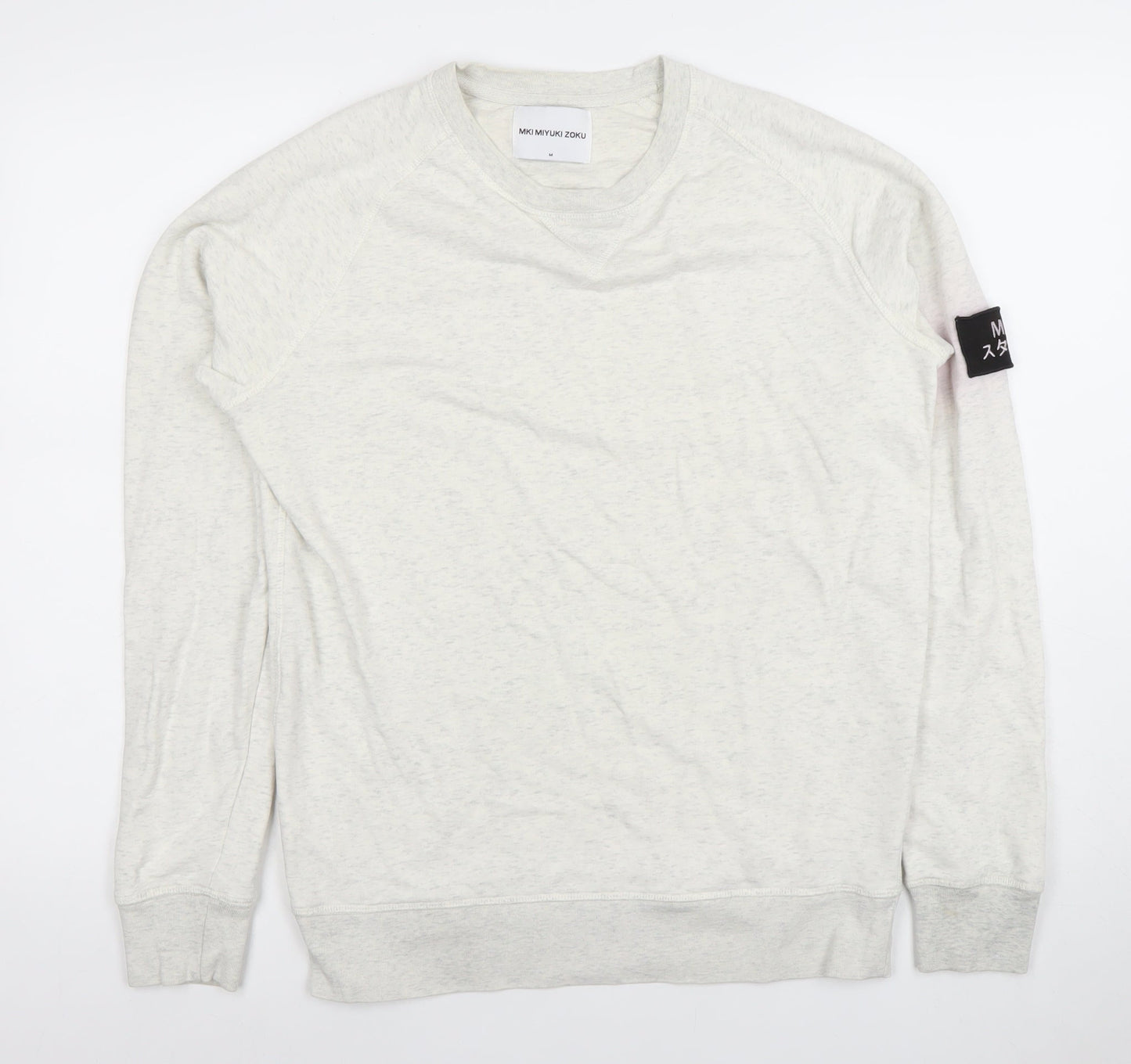 Mens UK Size M MKI MIYUKI ZOKU White Pullover Sweatshirt