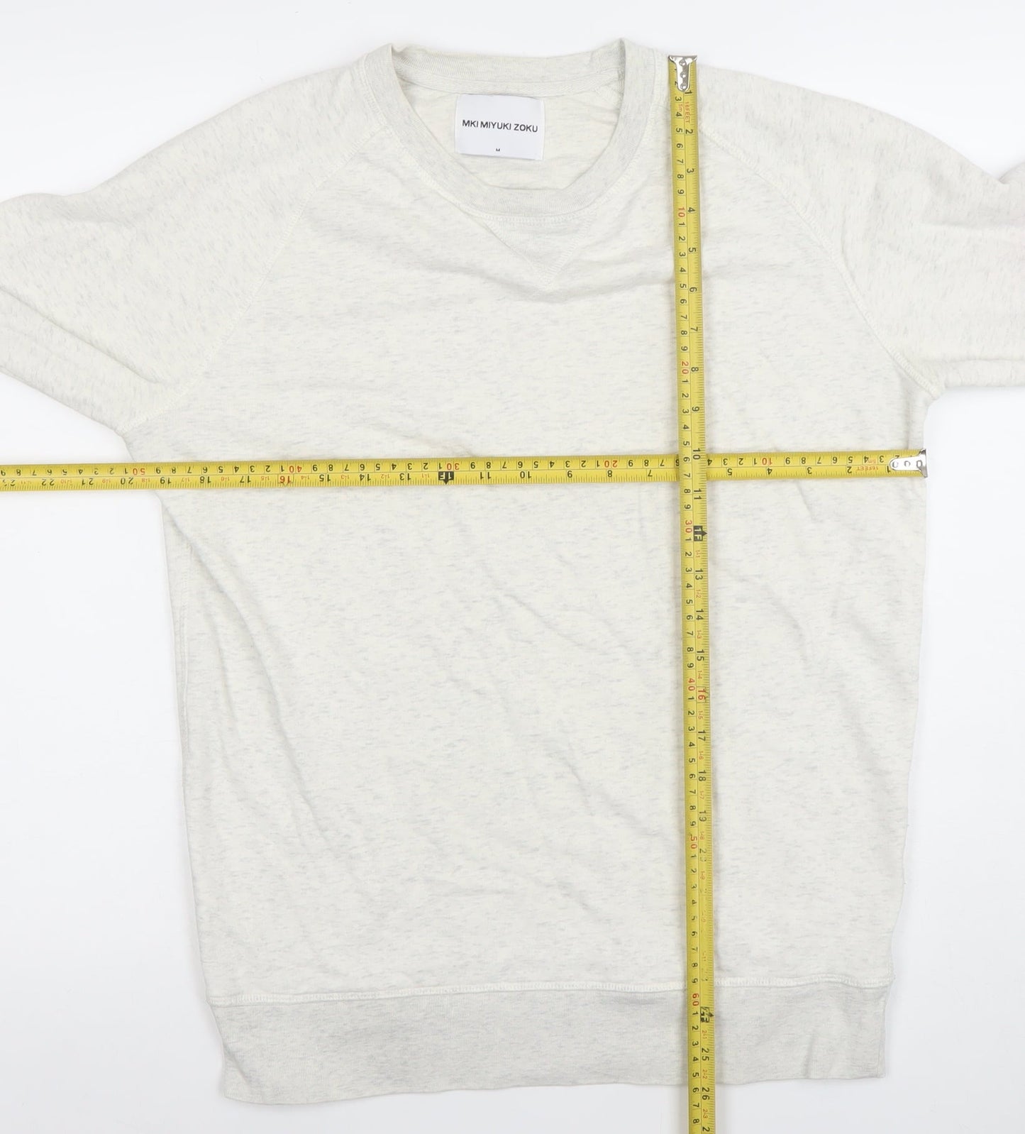 Mens UK Size M MKI MIYUKI ZOKU White Pullover Sweatshirt