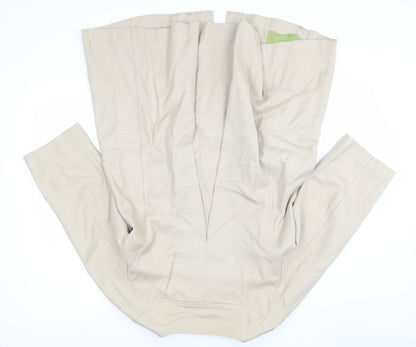 Boden Womens Beige Cotton Mid-Length 3/4 Sleeve Coat UK 8